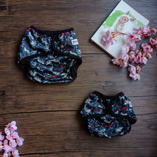 Ghibli-Inspired Wolf Goddess Cover XL