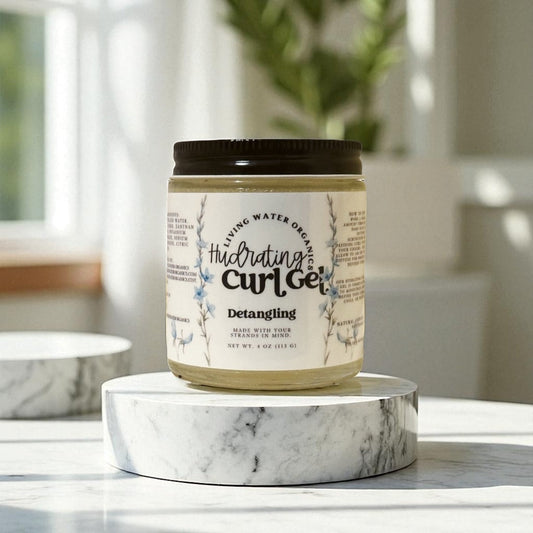 Hydrating Curl Gel for Curly, Coily, and Wavy Hair Oil-Free (Buildable Medium to Strong Hold)