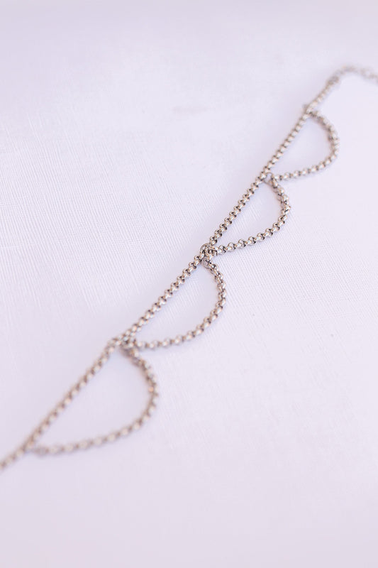 Freya Anklet in Silver