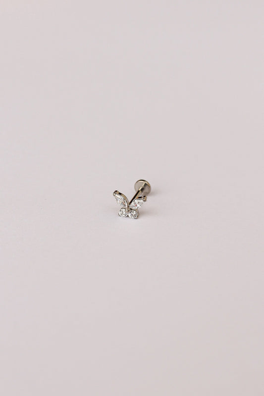 Crystal Butterfly Flat Back Stud