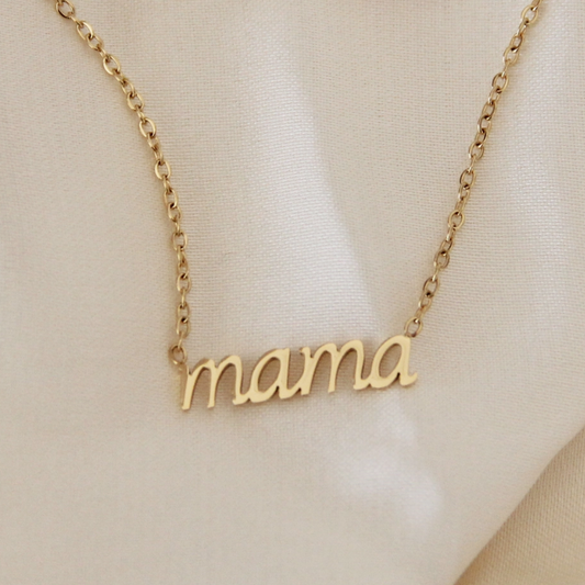 'Mama' Script Necklace