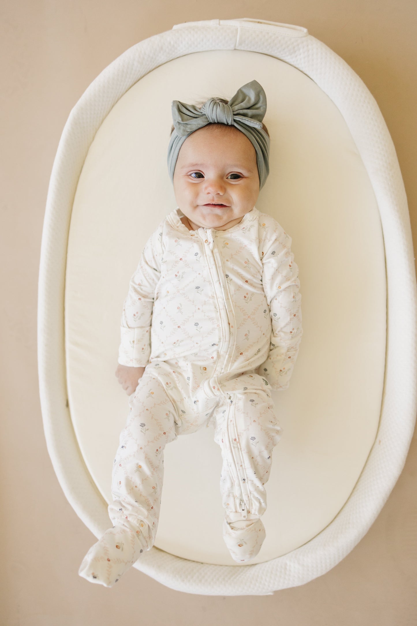 Vintage Blooms Bamboo Zippy Pajamas