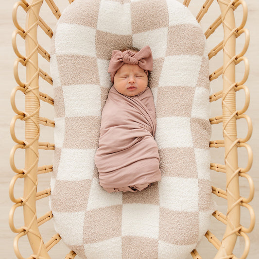 Dusty Rose Bamboo Stretch Swaddle