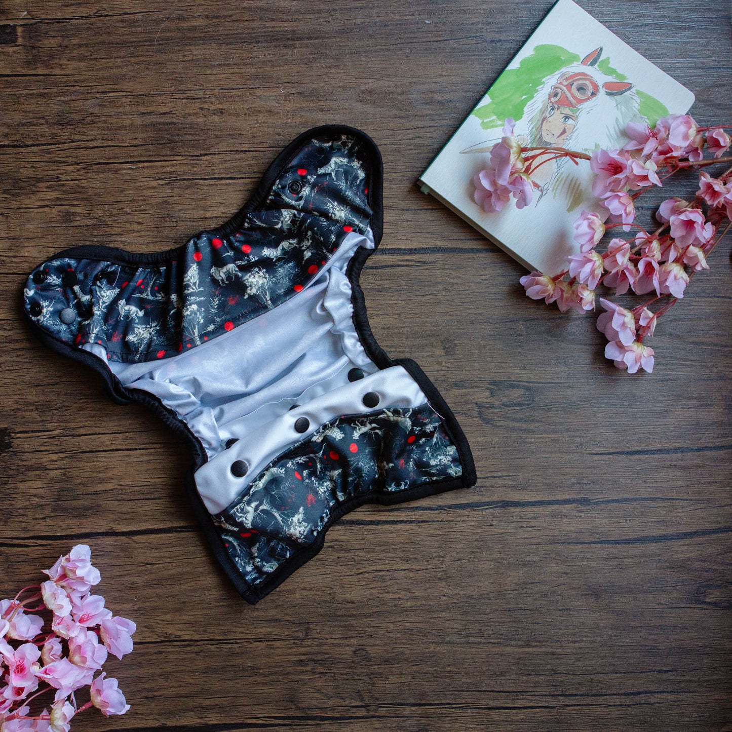 Ghibli-Inspired Wolf Goddess Cover XL