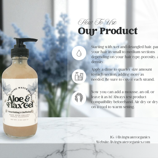 Aloe Vera & Flaxseed Gel, Nourishing (Medium Hold)