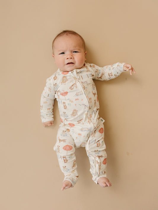 Beach Pawty Bamboo Zippy Pajamas