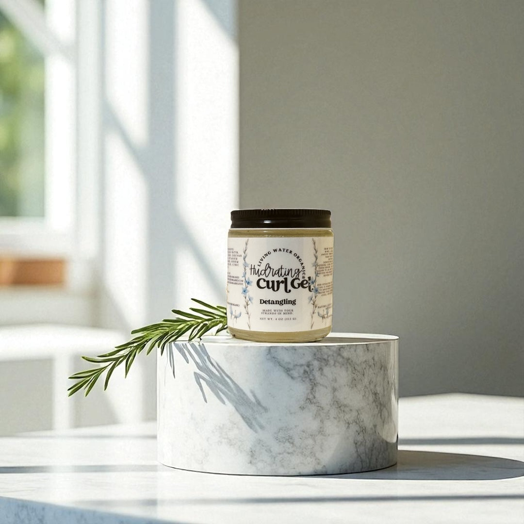 Hydrating Curl Gel for Curly, Coily, and Wavy Hair Oil-Free (Buildable Medium to Strong Hold)