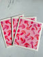 Pink Mushroom Swedish Dish Cloth Set of 3