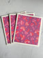 Purple Mushroom Swedish Dish Cloth Set of 3