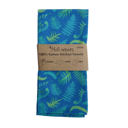 Fern Kitchen Towel Set of 2 100% Cotton