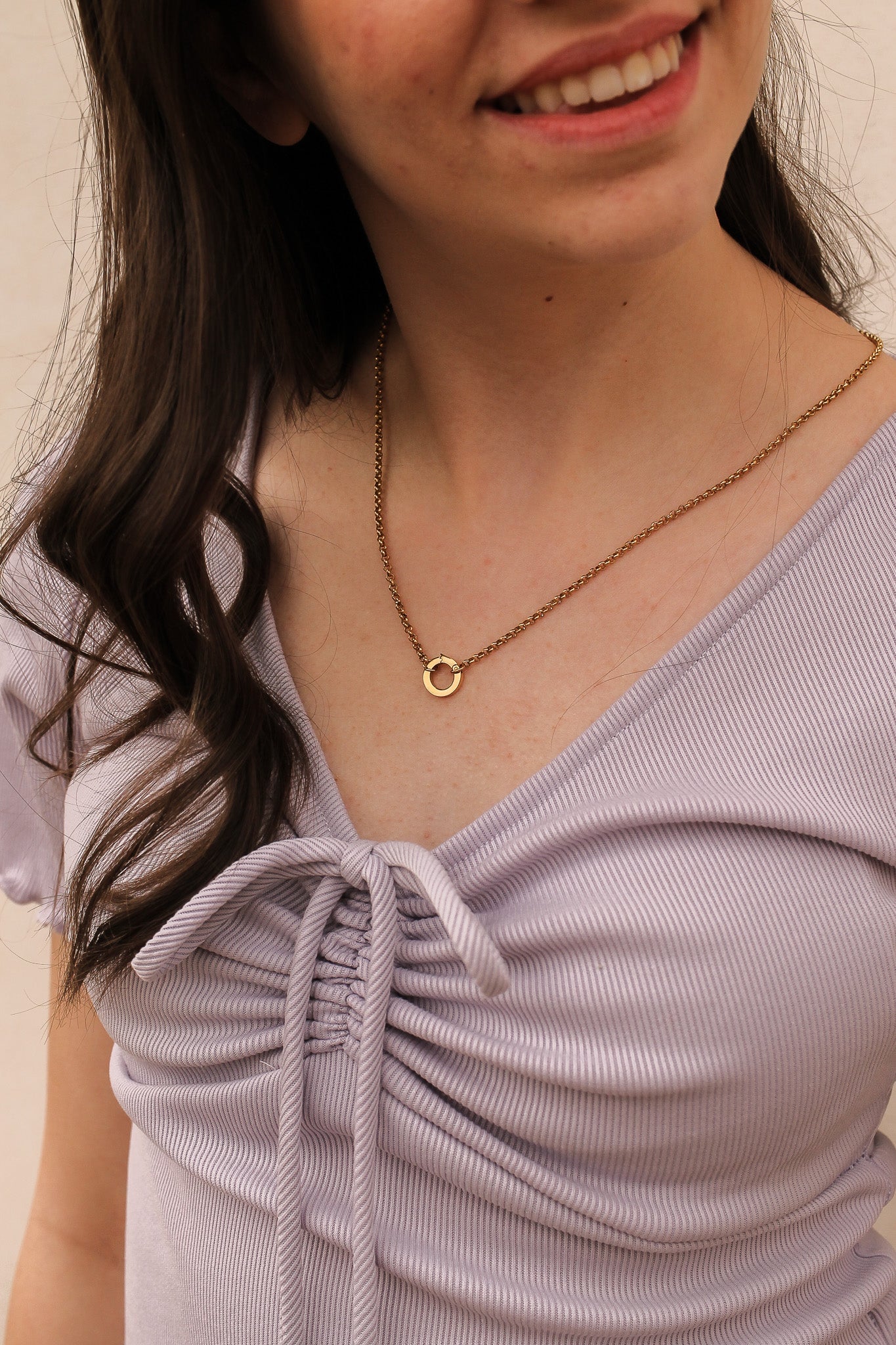 Custom Birthstone Charm Necklace