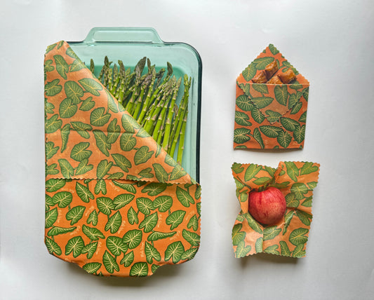 Beeswax Food Wrap - Kalo Print