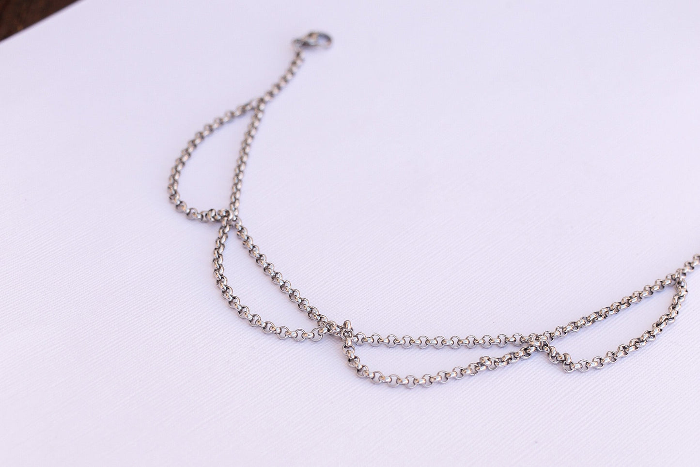 Freya Anklet in Silver