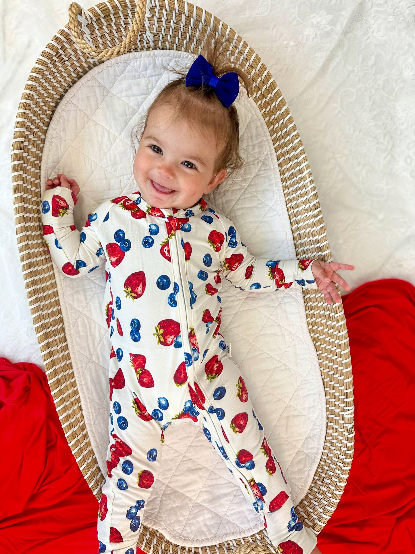 Berry Sweet Bamboo Zippy Romper