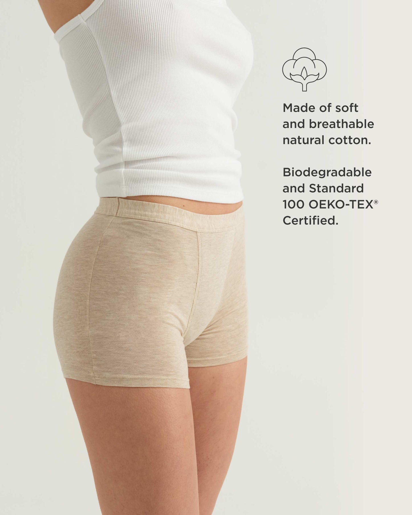Leakproof Cotton Sleep Short