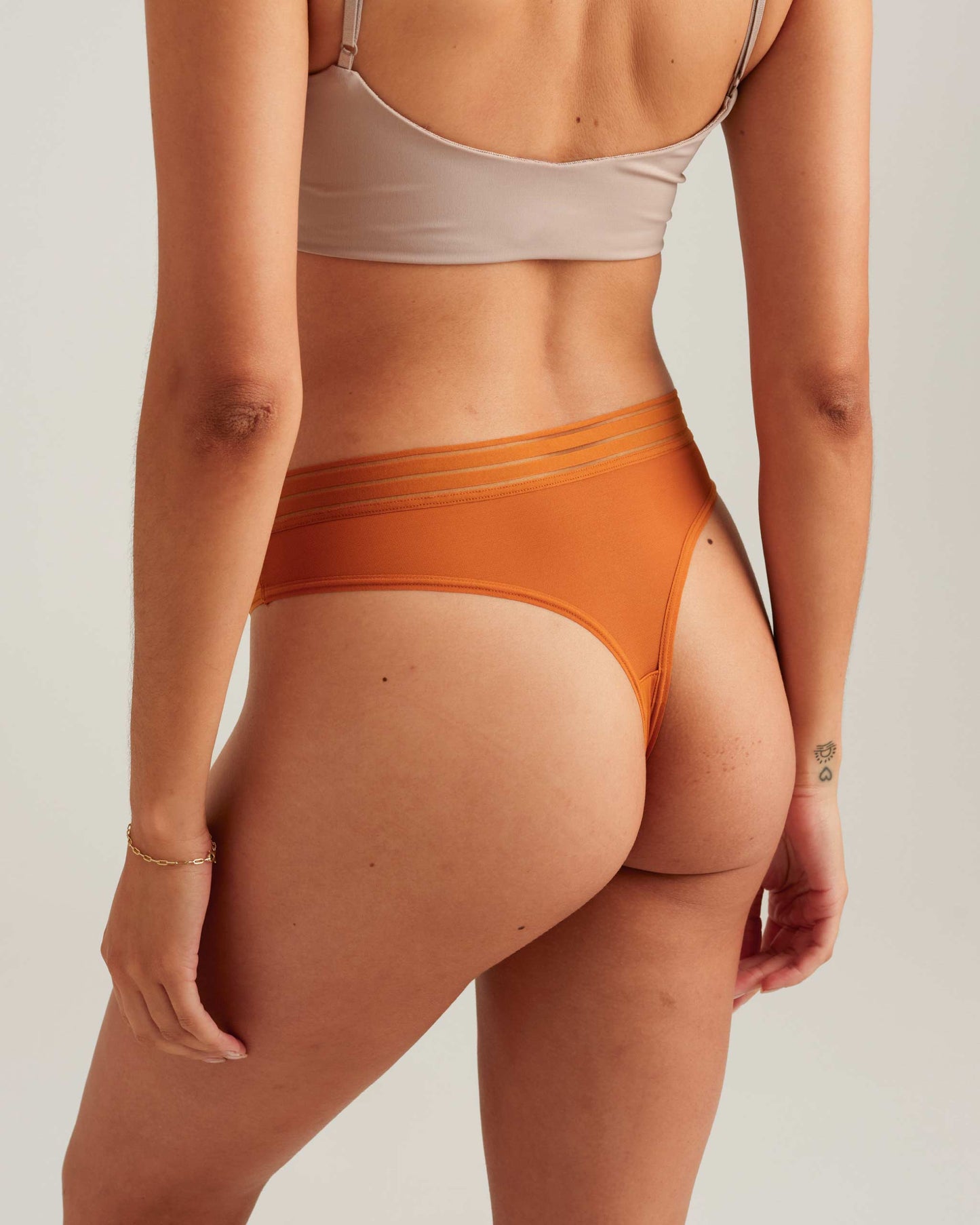 Leakproof Mesh Thong