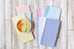 Seersucker Cloth Napkins - Vibrant, Easy-Care - set of eight