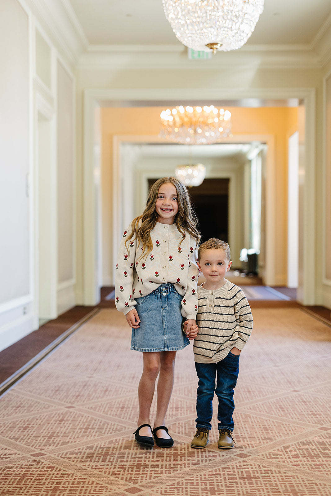 Stripe Button Knit Sweater