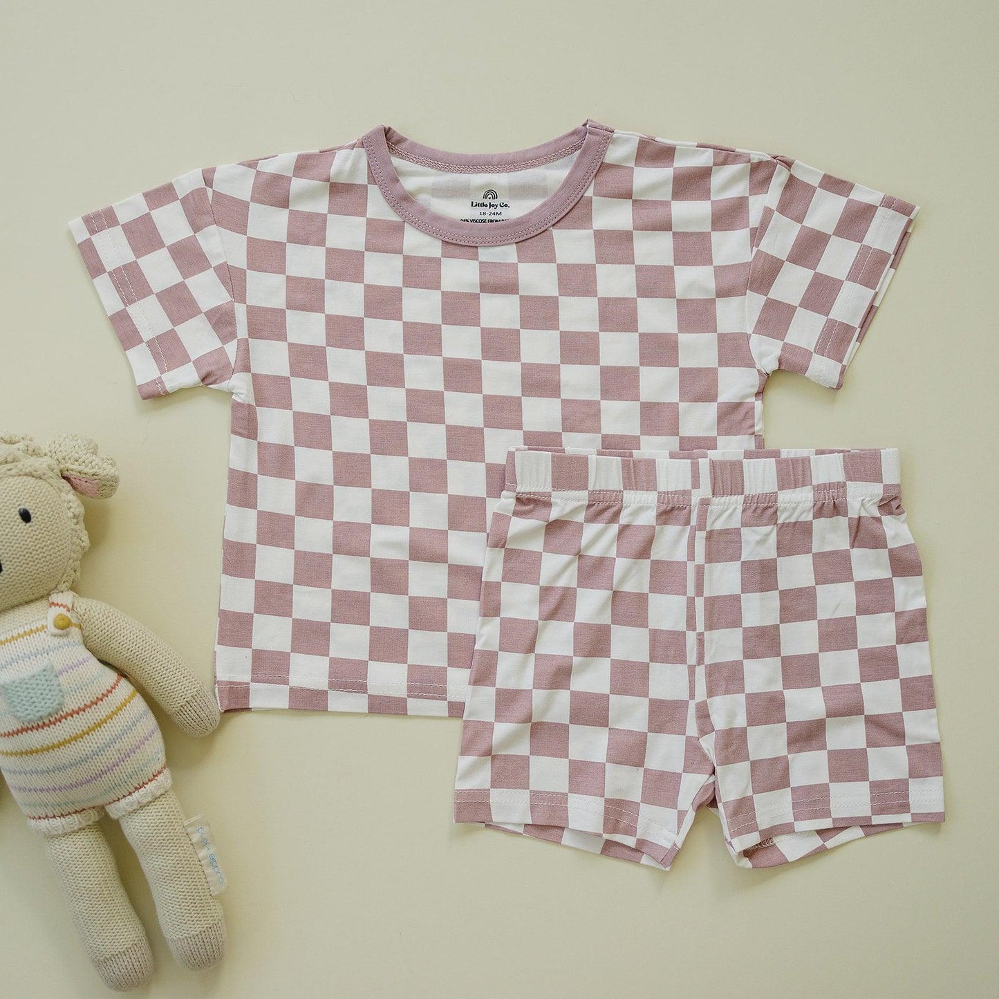 Tropical Haze Check 2pc Bamboo Lounge Set