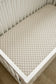 Taupe Checkered Bamboo Stretch Crib Sheet