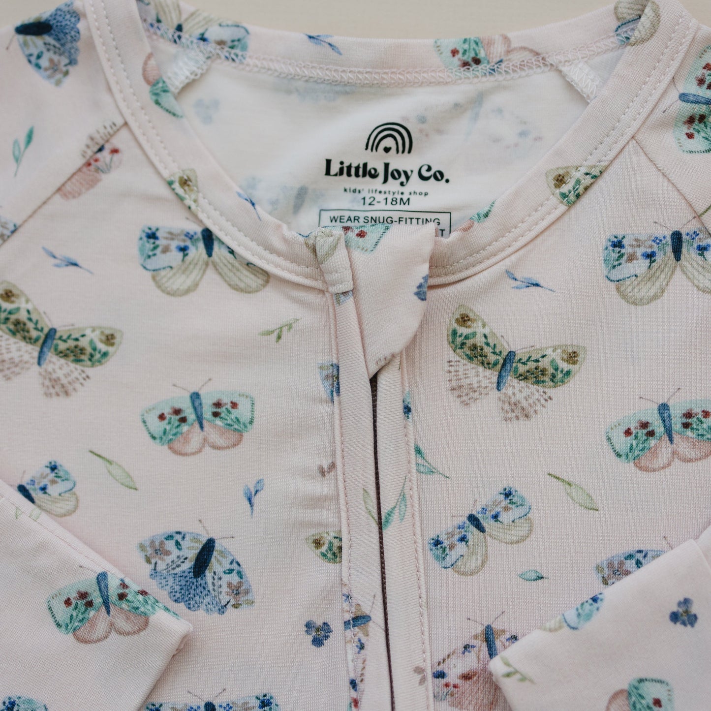 Luna Moths Bamboo Zippy Pajamas