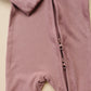 Solid Ribbed Bamboo Zippy Romper - more colors