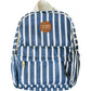 Navy Stripe Mini Backpack
