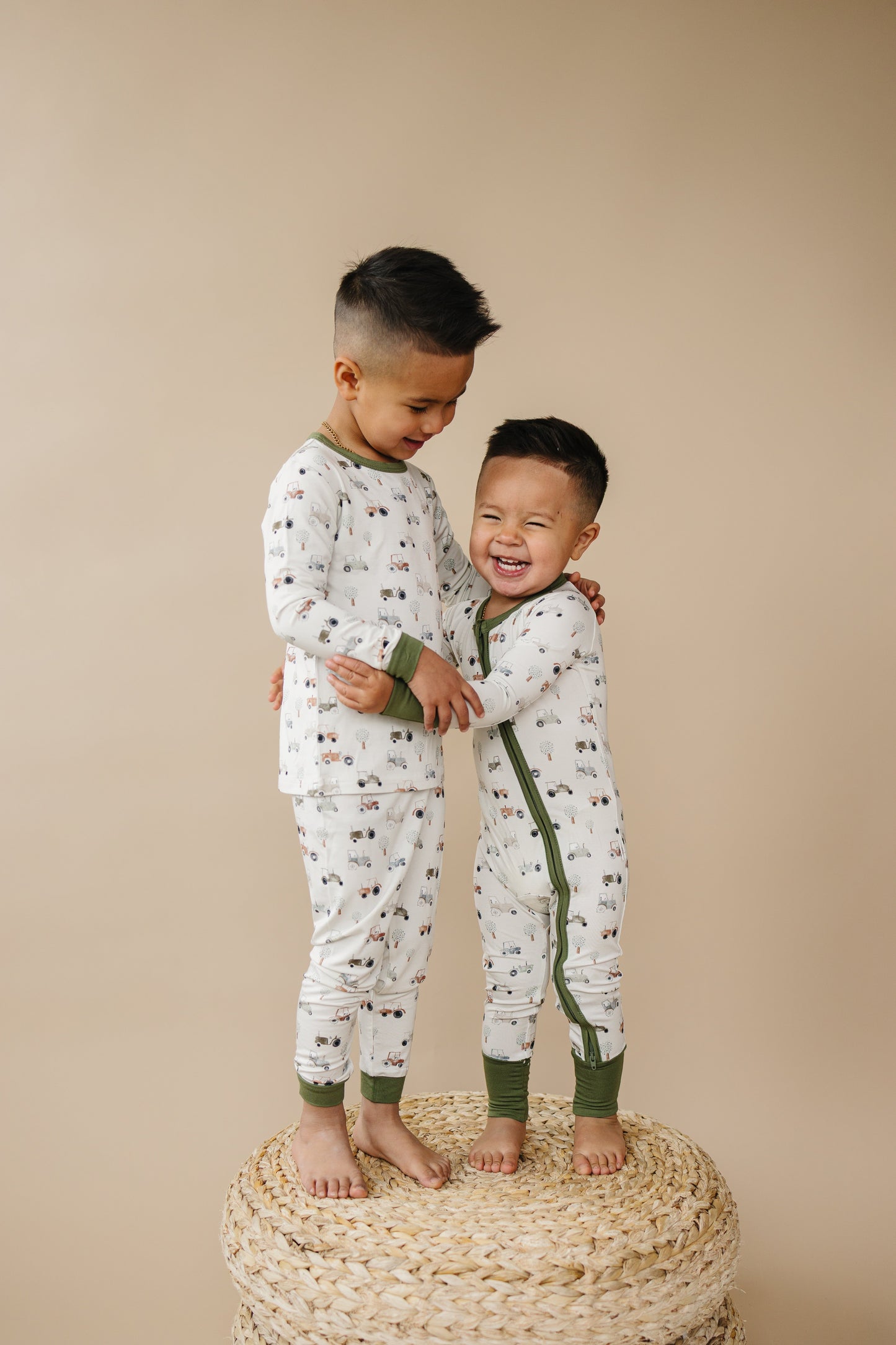 Tiny Tractors Bamboo Zippy Pajamas