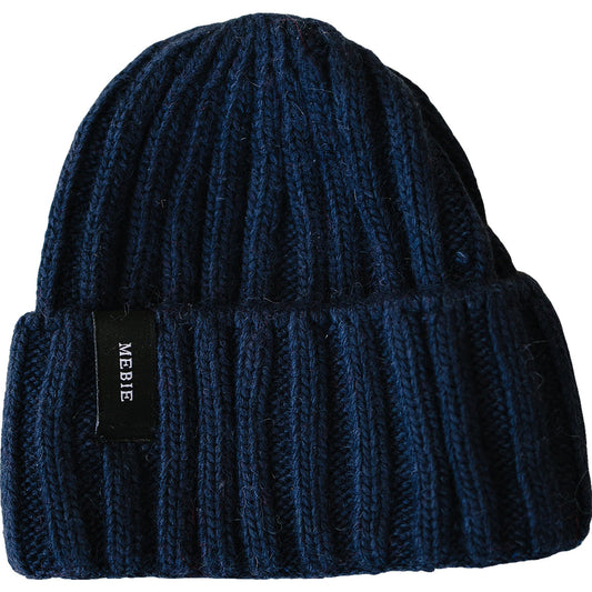 Navy Chunky Knit Beanie
