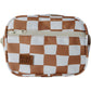 Rust Wavy Checkered Mini Fanny Pack