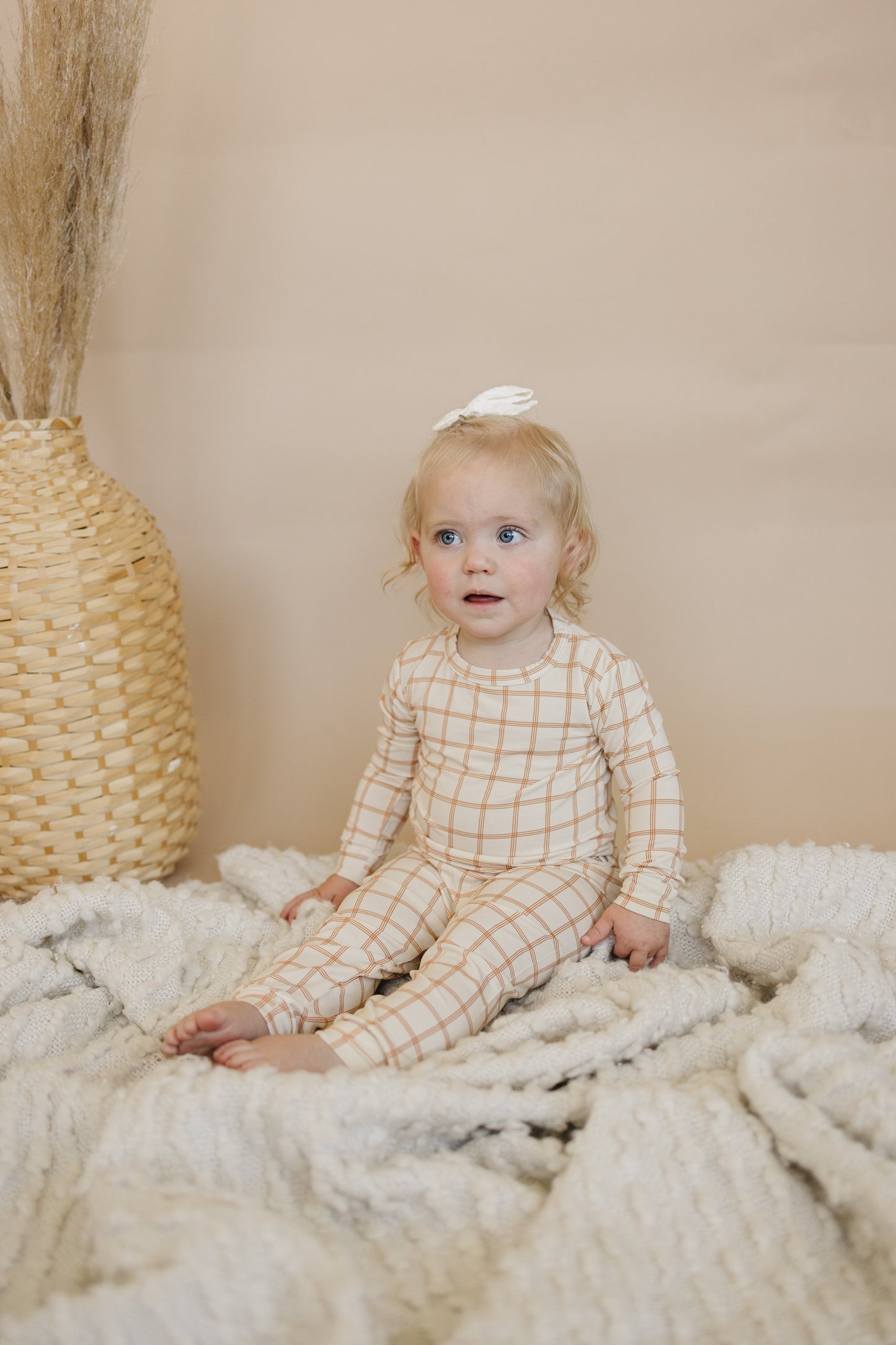 Pumpkin Plaid 2pc Bamboo Pajamas