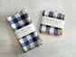 Gingham Check Cloth Napkins, set of four