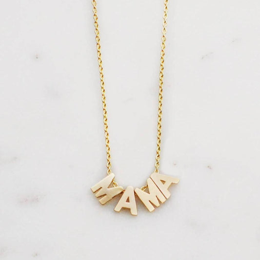 Capitalized 'Mama' Necklace