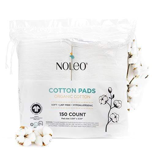 NOLEO Organic Cotton Pads - Large 3.54"x3.54"