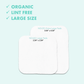 NOLEO Organic Cotton Pads - XL 3.54"x4.33"