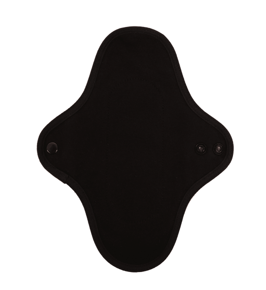 Organic Reusable Pads - 3 Pantyliners in Black