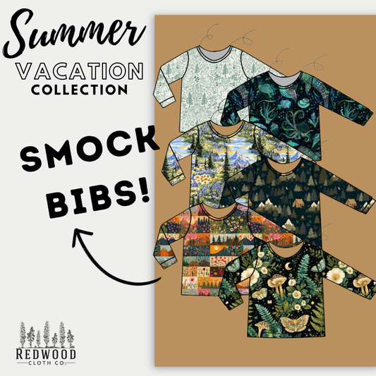 Summer Vacation and Rep-Choice Collections*PREORDER*B6G1* Smock Bibs