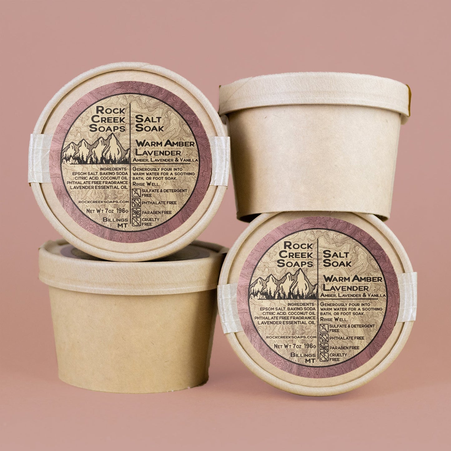 Warm Amber Lavender - Salt Soak